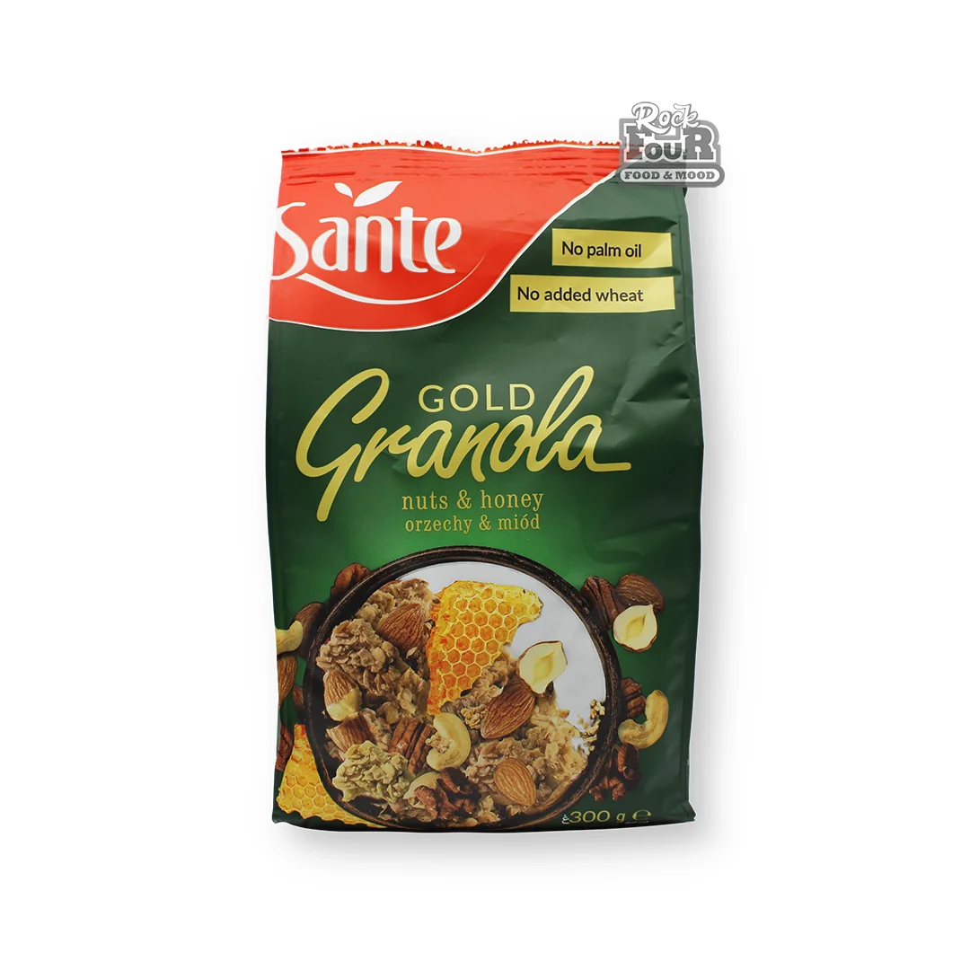 Whole grain flakes "Sante Granola Gold" with nuts and honey 300g